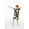 imageMatchable Family Hawaiian Luau Men Women Girl Boy Clothes in Wispy Cereus BlackBoy Short Sleeve