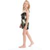 imageMatchable Family Hawaiian Luau Men Women Girl Boy Clothes in Wispy Cereus BlackGirl Romper