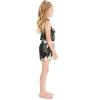 imageMatchable Family Hawaiian Luau Men Women Girl Boy Clothes in Wispy Cereus BlackGirl Romper