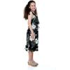 imageMatchable Family Hawaiian Luau Men Women Girl Boy Clothes in Wispy Cereus BlackGirl Wrap