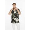 imageMatchable Family Hawaiian Luau Men Women Girl Boy Clothes in Wispy Cereus BlackMen Short Sleeve
