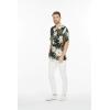imageMatchable Family Hawaiian Luau Men Women Girl Boy Clothes in Wispy Cereus BlackMen Short Sleeve