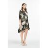 imageMatchable Family Hawaiian Luau Men Women Girl Boy Clothes in Wispy Cereus BlackWomen 34 Sleeve