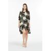 imageMatchable Family Hawaiian Luau Men Women Girl Boy Clothes in Wispy Cereus BlackWomen 34 Sleeve