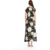 imageMatchable Family Hawaiian Luau Men Women Girl Boy Clothes in Wispy Cereus BlackWomen Cap Sleeve