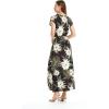 imageMatchable Family Hawaiian Luau Men Women Girl Boy Clothes in Wispy Cereus BlackWomen Cap Sleeve