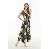 imageMatchable Family Hawaiian Luau Men Women Girl Boy Clothes in Wispy Cereus BlackWomen Maxi Rahee