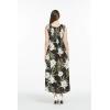 imageMatchable Family Hawaiian Luau Men Women Girl Boy Clothes in Wispy Cereus BlackWomen Maxi Tank