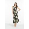 imageMatchable Family Hawaiian Luau Men Women Girl Boy Clothes in Wispy Cereus BlackWomen Maxi Tank