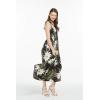 imageMatchable Family Hawaiian Luau Men Women Girl Boy Clothes in Wispy Cereus BlackWomen Maxi Tank