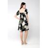 imageMatchable Family Hawaiian Luau Men Women Girl Boy Clothes in Wispy Cereus BlackWomen Short Rahee