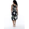 imageMatchable Family Hawaiian Luau Men Women Girl Boy Clothes in Wispy Cereus BlackWomen Short Tank