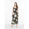 imageMatchable Family Hawaiian Luau Men Women Girl Boy Clothes in Wispy Cereus BlackWomen Sweet Heart Maxi