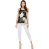 imageMatchable Family Hawaiian Luau Men Women Girl Boy Clothes in Wispy Cereus BlackWomen Tank Top