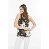 imageMatchable Family Hawaiian Luau Men Women Girl Boy Clothes in Wispy Cereus BlackWomen Tank Top
