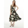 imageMatchable Family Hawaiian Luau Men Women Girl Boy Clothes in Wispy Cereus BlackWomen Tiered