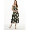 imageMatchable Family Hawaiian Luau Men Women Girl Boy Clothes in Wispy Cereus BlackWomen Tiered
