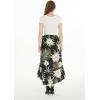 imageMatchable Family Hawaiian Luau Men Women Girl Boy Clothes in Wispy Cereus BlackWomen Wrap Ruffle Skirt