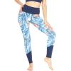 imageWomens Athletic Sportswear Leggings Pants in Floral PatternsFirebird Blue White