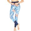 imageWomens Athletic Sportswear Leggings Pants in Floral PatternsFirebird Blue White