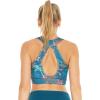 imageWomens Athletic Sportswear Bra Top in Floral PatternsCrayon Palms Green