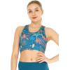 imageWomens Athletic Sportswear Bra Top in Floral PatternsCrayon Palms Green