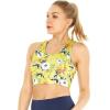imageWomens Athletic Sportswear Bra Top in Floral PatternsGarden Poppy Yellow