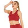 imageWomens Athletic Sportswear Bra Top in Solid ColorsRed