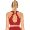 imageWomens Athletic Sportswear Bra Top in Solid ColorsRed