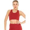 imageWomens Athletic Sportswear Bra Top in Solid ColorsRed