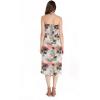 imageWomens Hawaiian Luau Halter Floral Print Halter Dress in Hibiscus PatternsPastel Neon Sunset