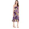 imageWomens Hawaiian Luau Halter Floral Print Halter Dress in Hibiscus PatternsPurple Sunset