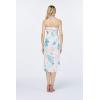 imageWomens Hawaiian Luau Halter Floral Print Halter Dress in Hibiscus PatternsSandy Beach Cream