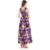 imageWomens Hawaiian Maxi Tank Elastic Luau Dress in Sunset PatternsSunset Purple