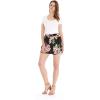 imageHawaii Hangover Women Elastic Waist Shorts with Pockets in HibiscusHibiscus Black