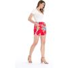 imageHawaii Hangover Women Elastic Waist Shorts with Pockets in HibiscusHibiscus Red
