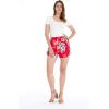 imageHawaii Hangover Women Elastic Waist Shorts with Pockets in HibiscusHibiscus Red