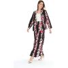 imageHawaii Hangover Womens Floral Suit in Pink Black Hibiscus VinePink Black Hibiscus Vine