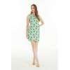 imageHawaii Hangover Womens Tank Fit Dress Pink ampamp Green Palms Flamingo in LovePineapple Skull With Sunglasses in White