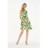 imageHawaii Hangover Womens Vintage Fit and Flare Dress in Tropical PatternsBird of Paradise White