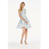 imageHawaii Hangover Womens Vintage Fit and Flare Dress in Tropical PatternsVintage Tropical Toile