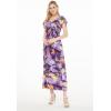imageWomens Hawaiian Maxi Ruffle Sleeve Dress in Sunset PatternsSunset Purple