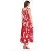 imageWomens Hawaiian Maxi Tank Elastic Luau Dress in HibiscusHibiscus Red
