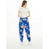 imageWomens Hawaiian Print Jogger Pants in Hibiscus BlueHibiscus Blue