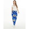 imageWomens Hawaiian Print Jogger Pants in Hibiscus BlueHibiscus Blue