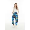 imageWomens Hawaiian Print Jogger Pants in Sunset BlueSunset Blue
