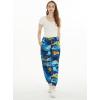 imageWomens Hawaiian Print Jogger Pants in Sunset BlueSunset Blue