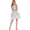 imageHawaii Hangover Womens Vintage Fit and Flare Dress in Tropical PatternsVintage Tropical Toile