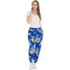 imageWomens Hawaiian Print Jogger Pants in Hibiscus BlueHibiscus Blue