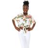 imageWomens Hawaiian Tie Front Crop Top Aloha Shirt in RafelsiaCream Rafelsia